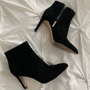 Sam Edelman black suede heeled boots